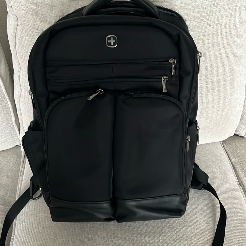 Black backpack briefcase